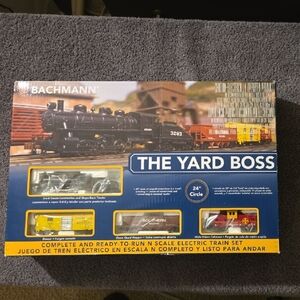 Bachmann N Scale THE YARD BOSS Steam Train Set. New, In Sealed Box.